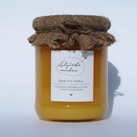 Vasarinis medus, 700 g. (stiklainis)