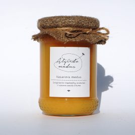 Vasarinis medus, 400 g. (stiklainis)