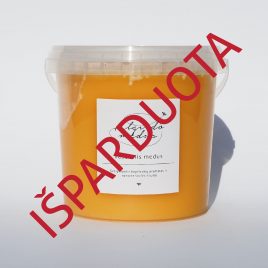 Vasarinis medus, 1400 g. (kibirėlis)
