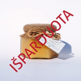 Pavasarinis medus, 125 g. (šešiakampis stiklainis)